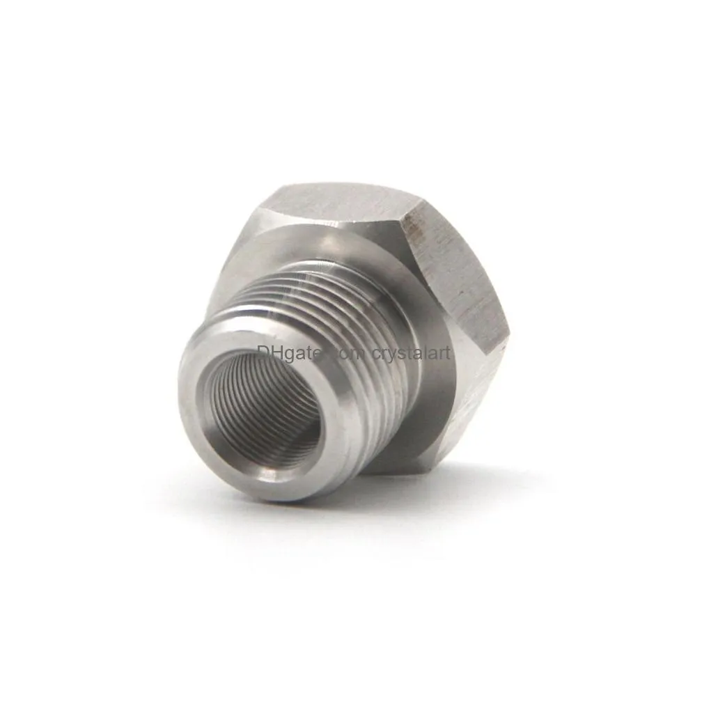 1/2-28 female to 13/16-16 male stainless steel thread adapter converter for napa 4003 wix 24003 1/2x28 unef to 13/16x16 unf