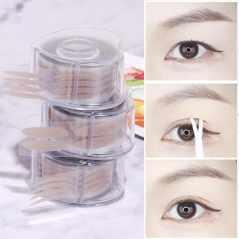 makeup artist special mesh lace double eyelid adhesive no trace natural invisible strong stick lasting flesh-colored roll female