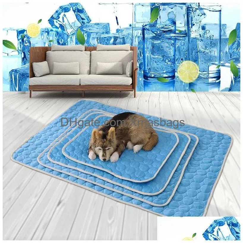 pens dog pad cooling summer dogs pades cat blanket sofa breathable pet bed washable small and medium dogs