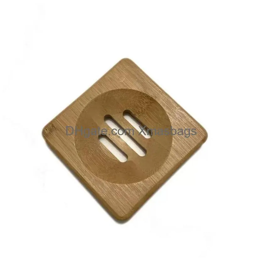 natural carbide wood soap dish container box shower board bathroom soap rack inventory wholesale