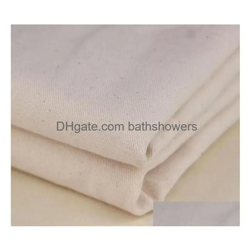 Simple 12 Oz Natural Canvas Pillow Case 18X18 Plain Cotton Embroidery Blank Er Drop Delivery Dhjug