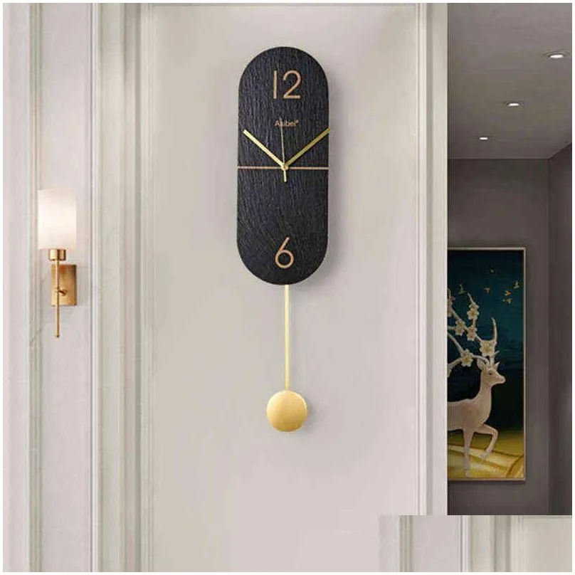 battery bedroom wall clocks big black numbers pendulum wall clocks minimalist design horloge murale house accessories oc50gz h1230
