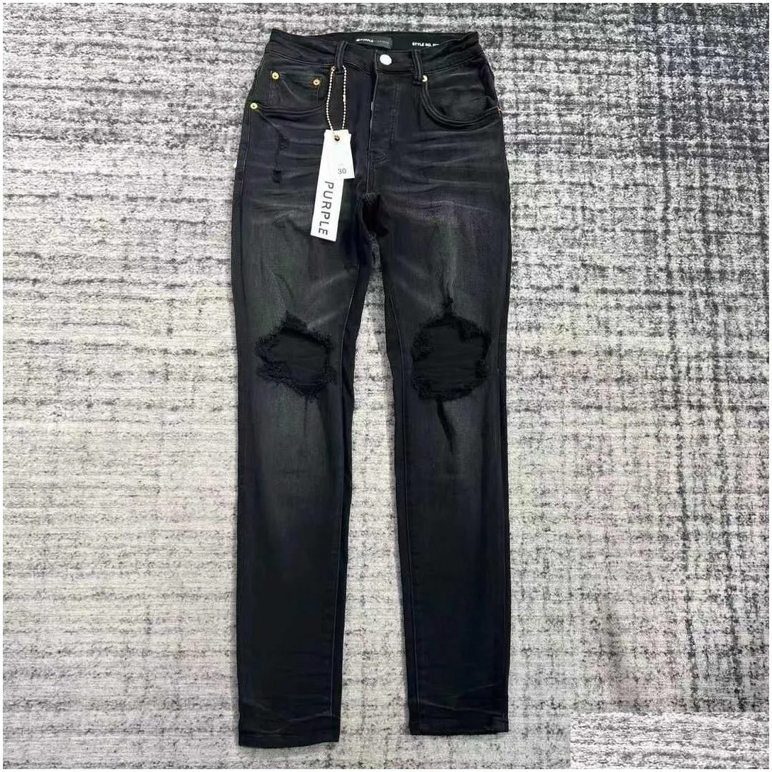 purple-brand fashion mens jeans cool style luxury designer denim pant distressed ripped biker black blue jean slim fit motorcycle size