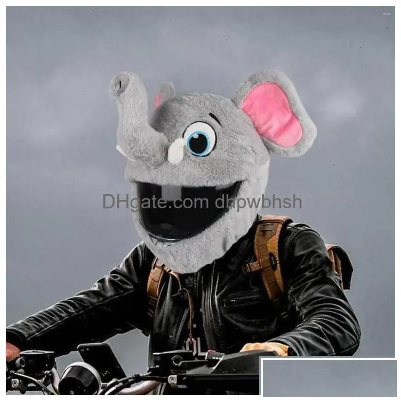 motorcycle helmets helmet er elephant shaped motorbike for fl face p gifts protective funny drop delivery automobiles motorcycles acce