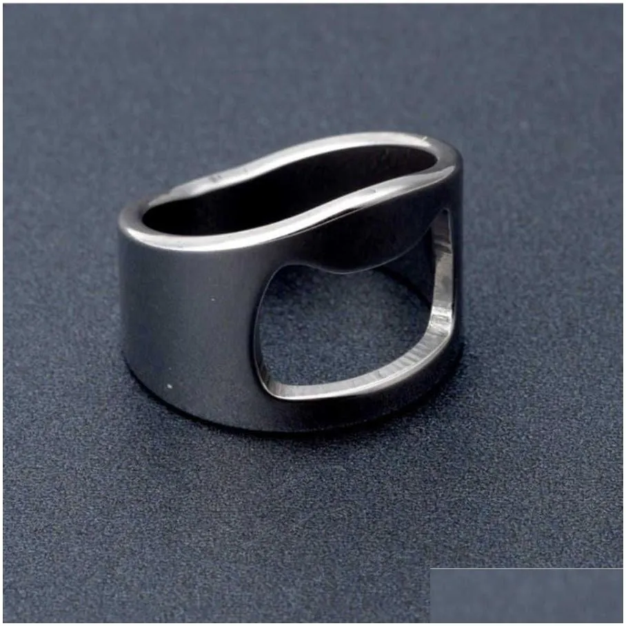 multifunctional stainless steel ring bottle opener nightclub gathering artifact explosion proof fist finger creative gift jw15727