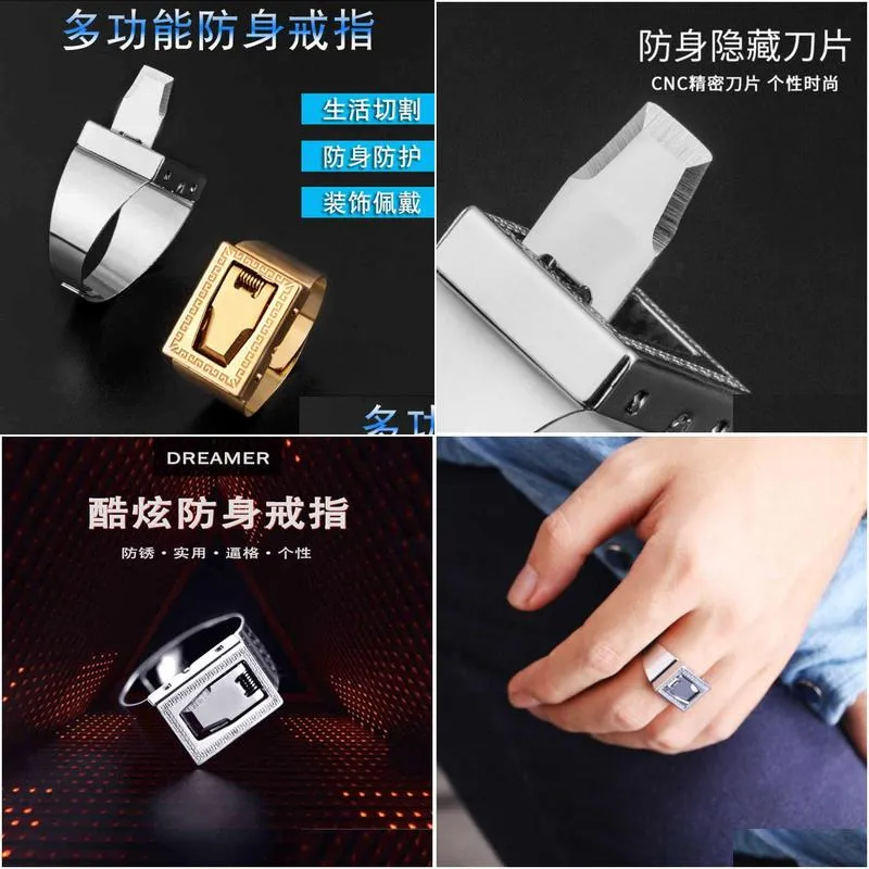 wolf artifact self defense ring knife designer between men and women legal tools invisible dark designers high tech products vj1w727