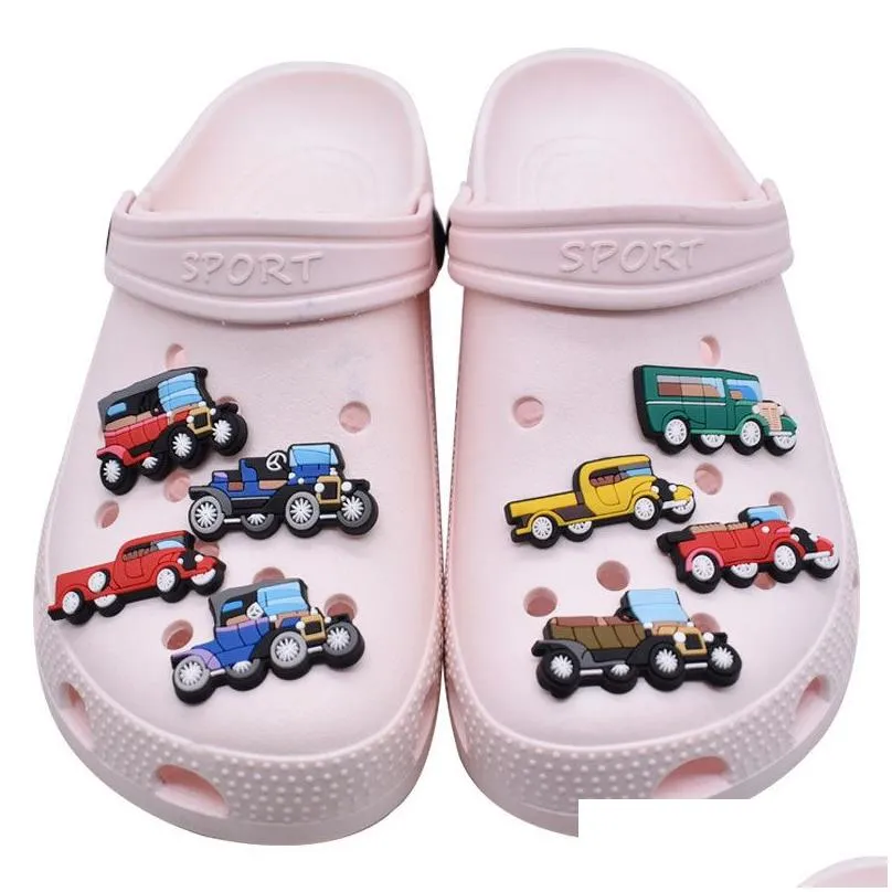 cars shoe decoration charm accessories jibitz for clog charms clog pins buttons buckle