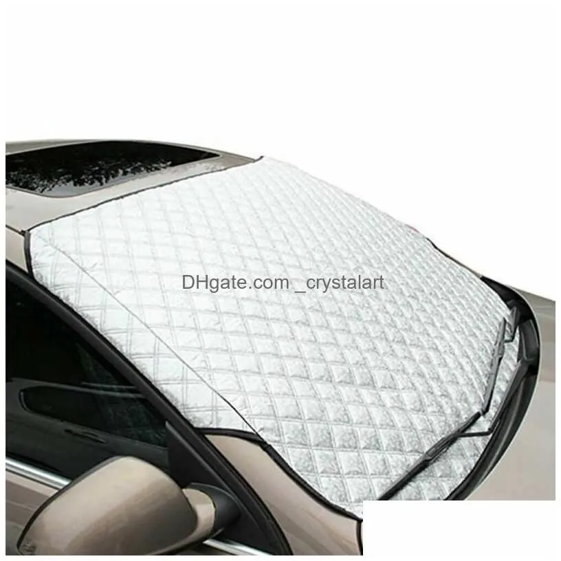 Car Sunshade 147X70Cm Windsn Er Window Sn Sunlight Frost Ice Snow Dust Protector Drop Delivery Mobiles Motorcycles Interior Access Dhf06