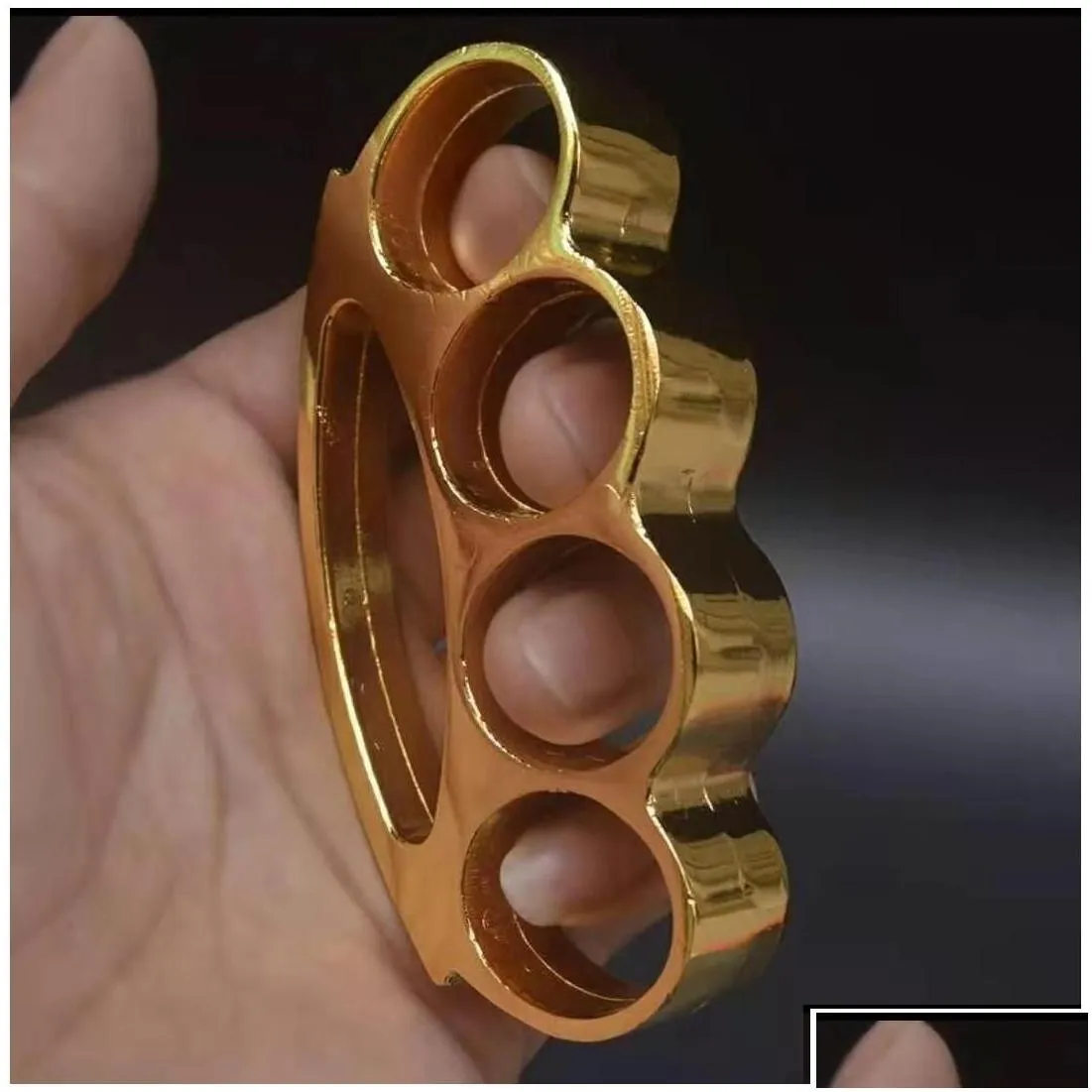 brass knuckles mini semicircle metal outdoor cam self-defense window breaker pocket portable edc tool drop delivery sports outdoors fi