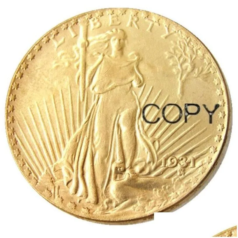 arts and crafts usa 19281927 20 dollars saint gaudens double  craft with motto gold plated copy coin metal dies manufacturing f