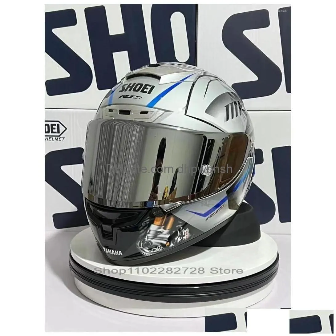 motorcycle helmets shoei x14 helmet x-fourteen yzf-r1m special edition sier fl face racing casco de motocicleta drop delivery automobi