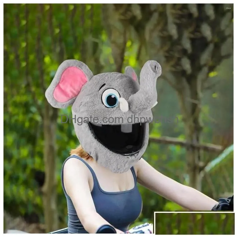 motorcycle helmets helmet er elephant shaped motorbike for fl face p gifts protective funny drop delivery automobiles motorcycles acce