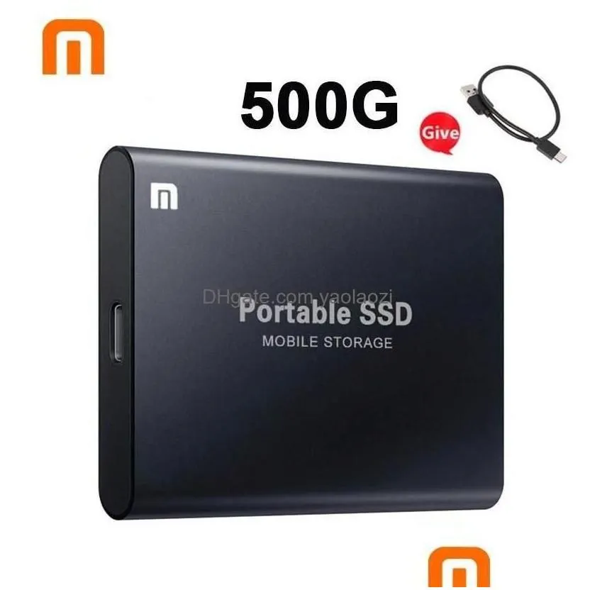 Hard Drives M.2 Ssd 500Gb 1Tb Flash Drive External Typec High Speed Usb3.1 2Tb 4Tb 8Tb Storage Portable Hd Disk For Laptop 221105 Dr