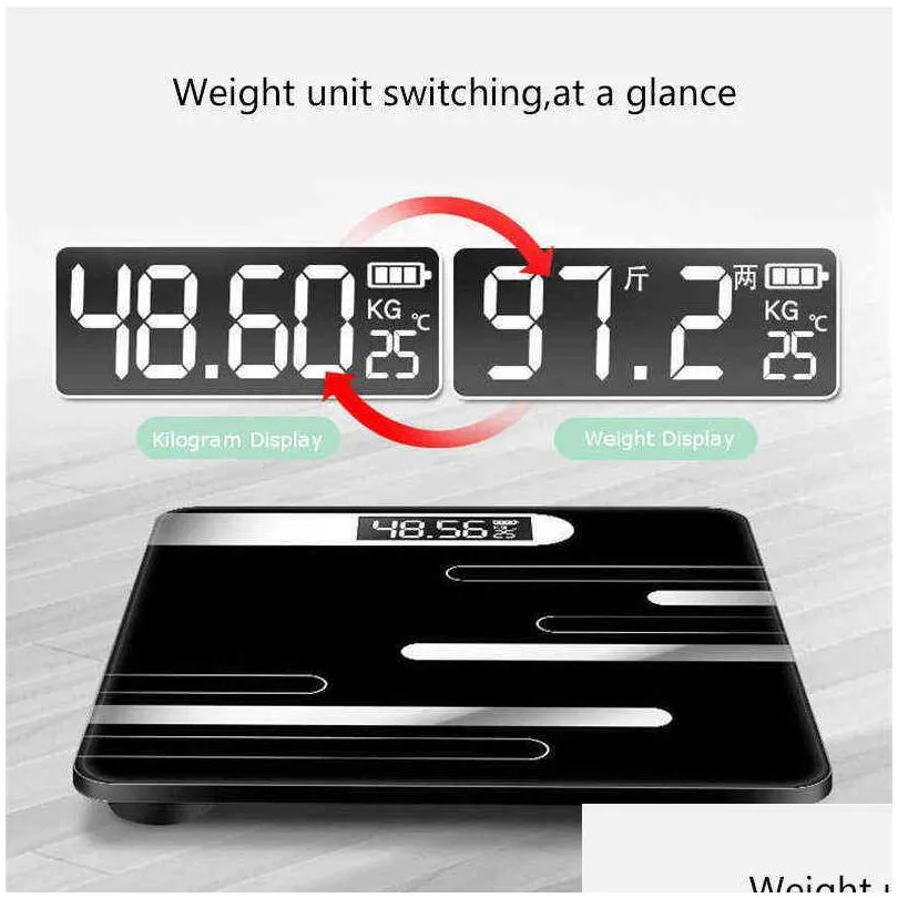 bathroom body floor scales bath scale body weighing digital body weight scale lcd display glass smart electronic scales h1229