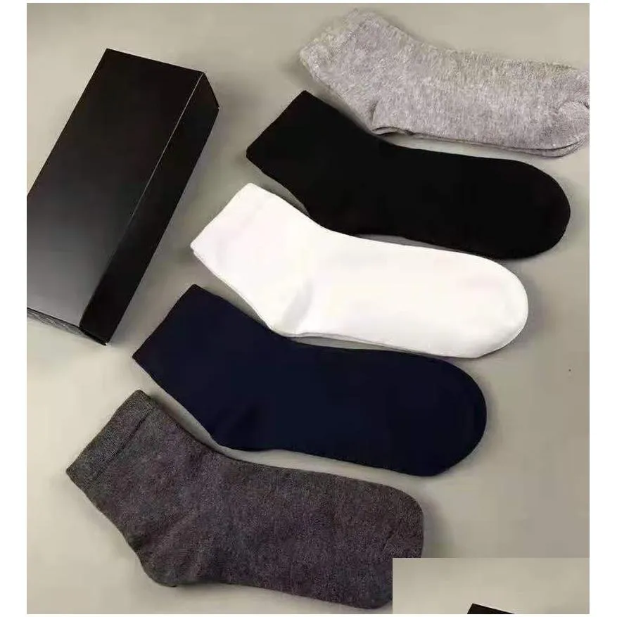 classic letter socks for men women stocking fashion ankle sock casual knitted cotton candy color letters printed 5 pairs/lot come with