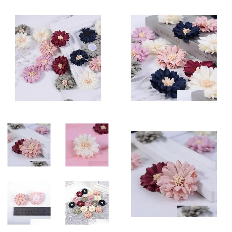 artificial flowers silk mini peony head for wedding home decor handmade flores cloth hat accessories craft y0630