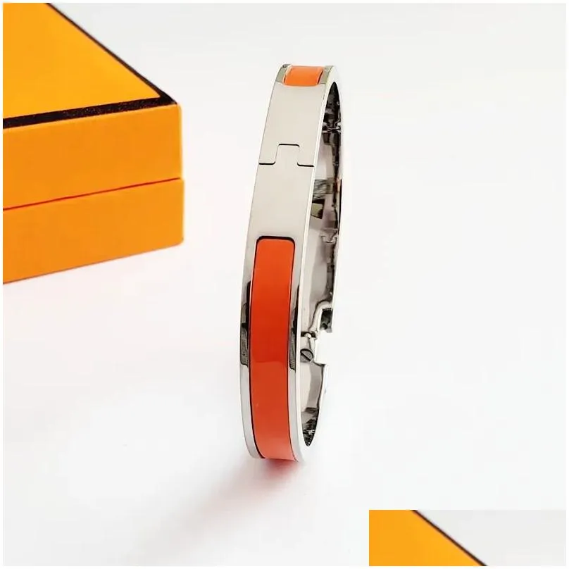 high quality luxury designer design bangle stainless steel bracelets classic jewelry bracelets for men and women