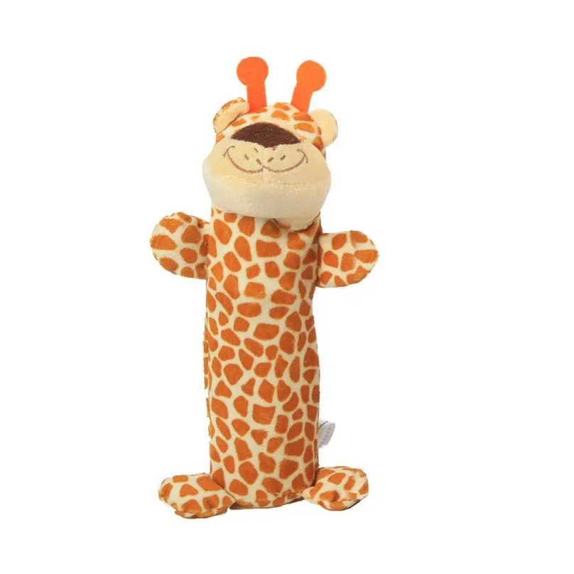 dog toys chews environmental protection design no stuffing puppy chewing toy plush pup plaything for small and medium dogs  giraffe tiger