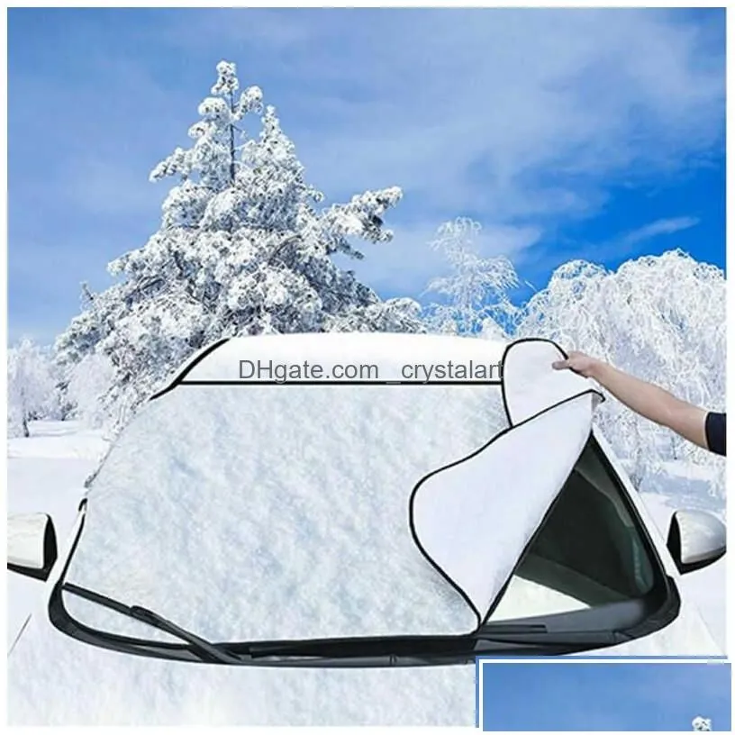 Car Sunshade 147X70Cm Windsn Er Window Sn Sunlight Frost Ice Snow Dust Protector Drop Delivery Mobiles Motorcycles Interior Access Dhf06