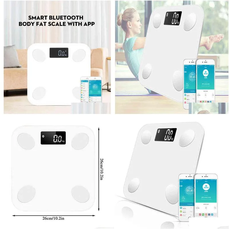 body weight scales muscle practical durable mass bmi 1pc wireless digital bathroom supplies bluetooth electronic scale h1229