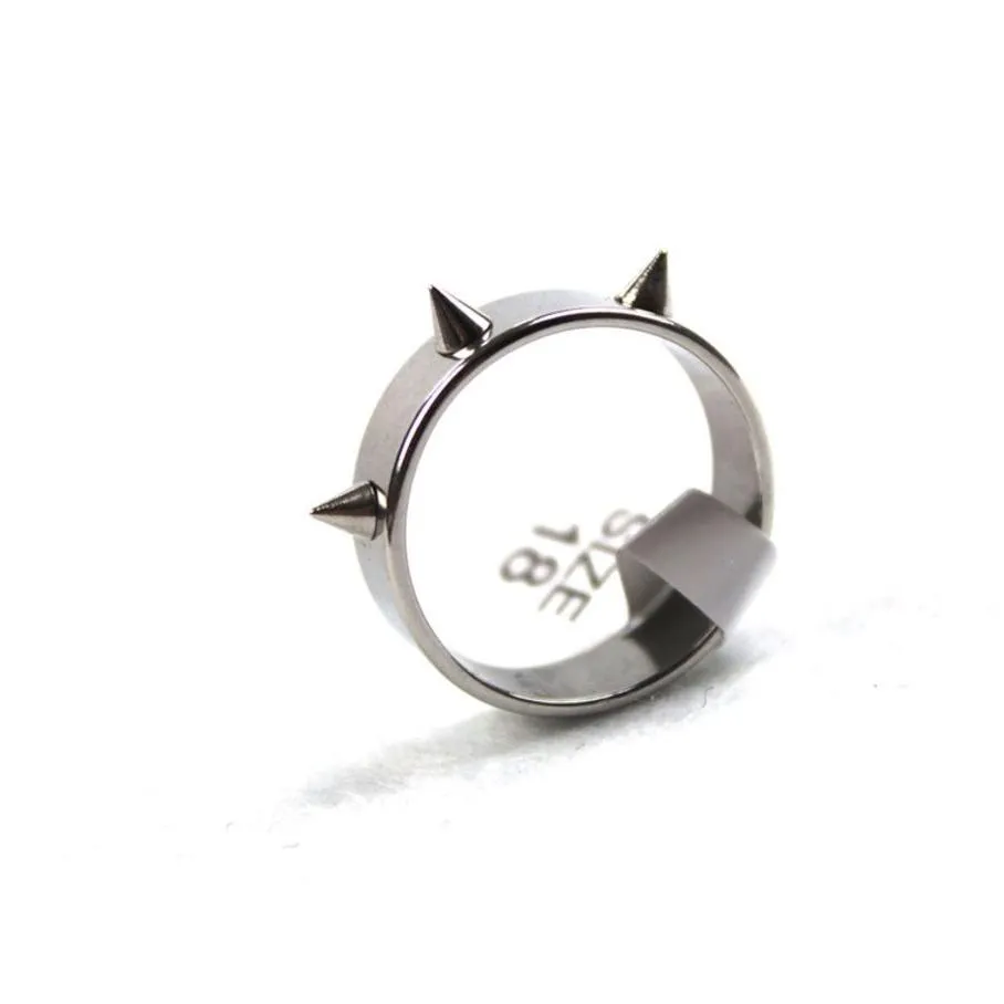 tg13 korean personalized selfdefense three rivet stainless steel ring gift for men and women 296g ezzv727