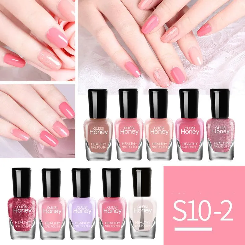 olis set nail polish quick dry no bake peel tear water beginner nail oil 5ml10 bottle