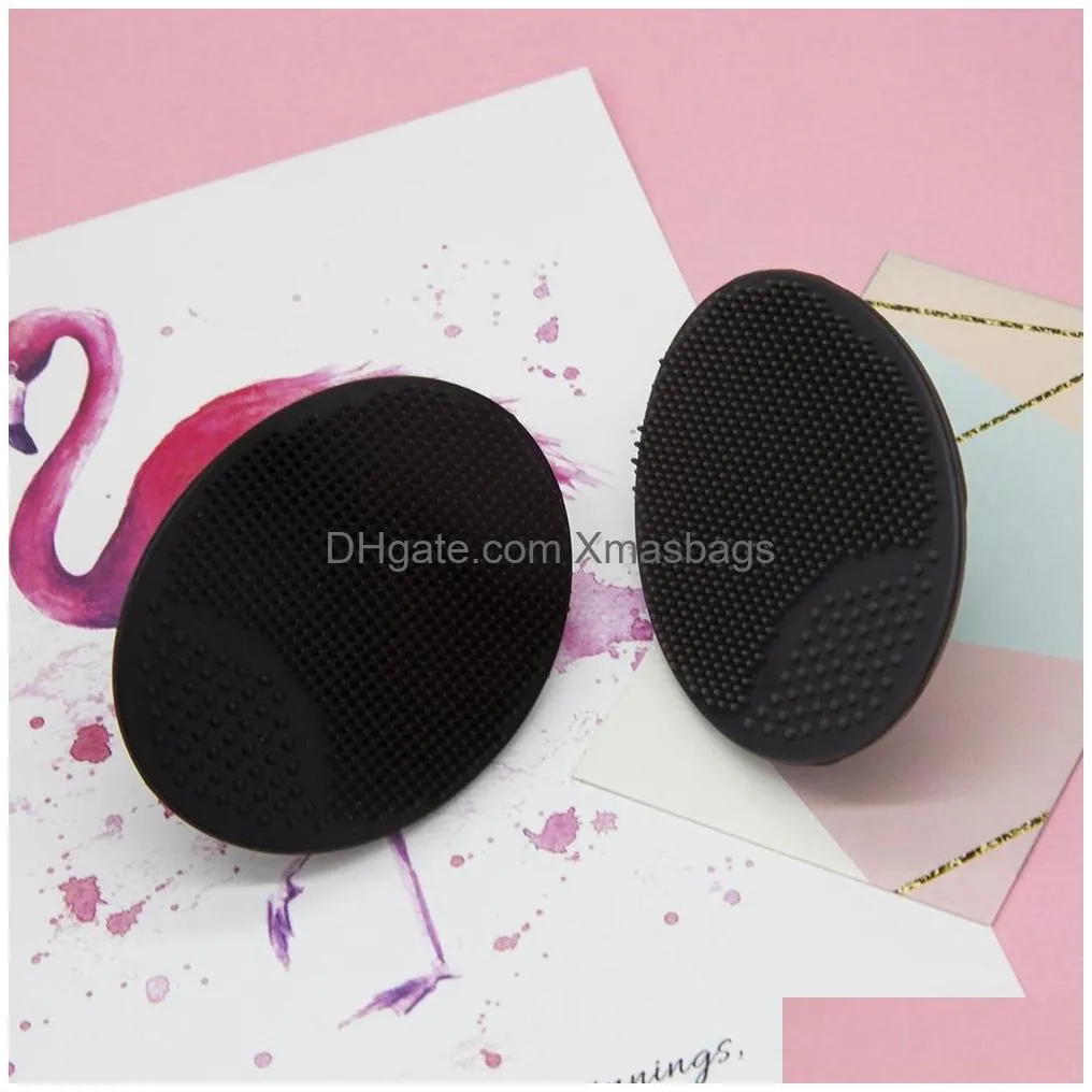 soft silicone face cleansing brush beauty facial washing pad exfoliating blackhead deep cleaning massage brushes face care tool inventory