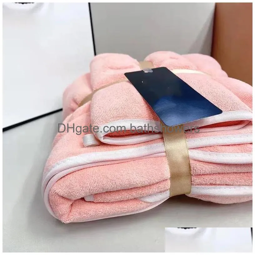 Towel Quality A Set Pure Cotton With Package Luxurys Designers Face And Bath Soft Wash Home Absorbent Washcloths Drop Delivery Dht6V