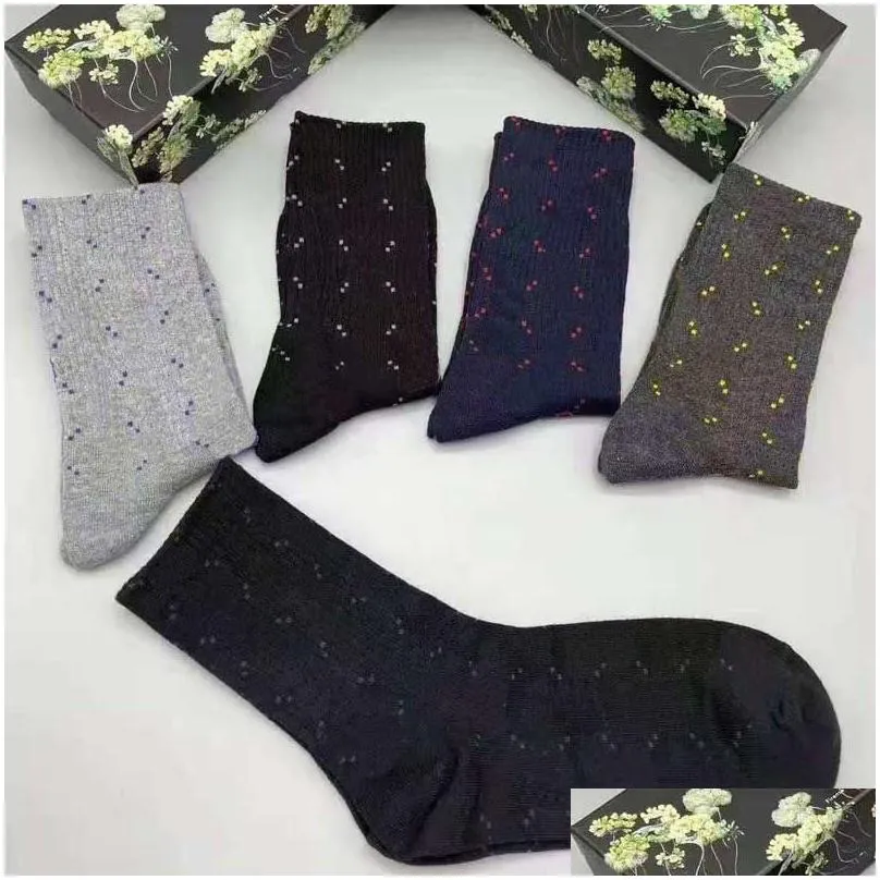 classic letter socks for men women stocking fashion ankle sock casual knitted cotton candy color letters printed 5 pairs/lot come with