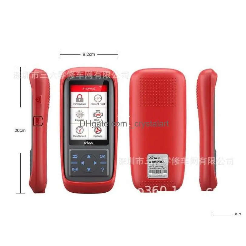 Code Readers & Scan Tools Code Readers Scan Tools Key Programmer Mileage Adjustment With Eeprom Adapter Xtool X100 Pro2 Drop Delivery Dhhpd
