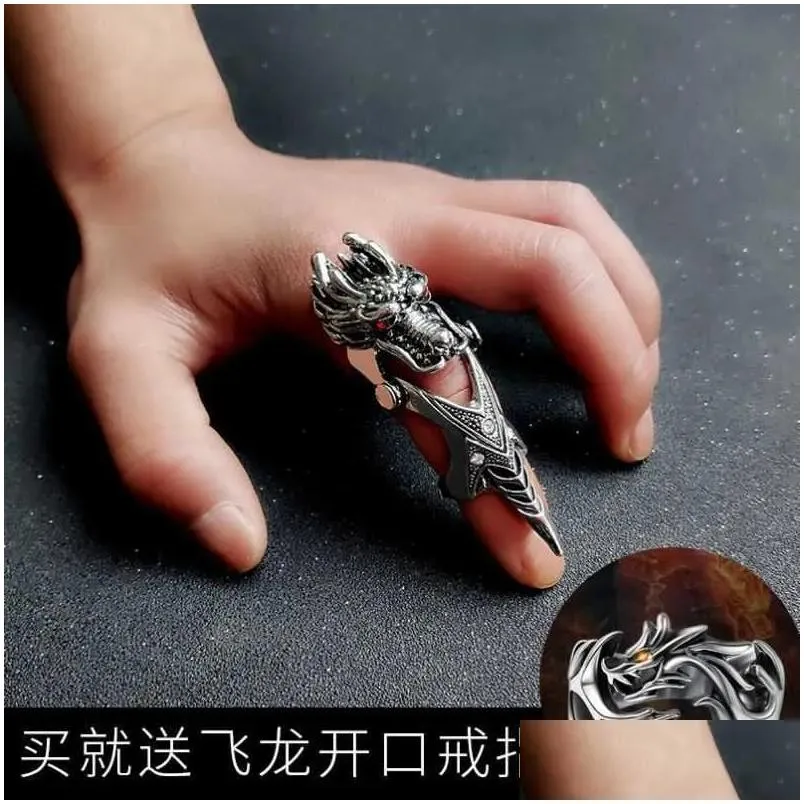 korean version leading ring selfdefense mens hip hop index finger trendy bar spiritual boy social hand decoration u70b727