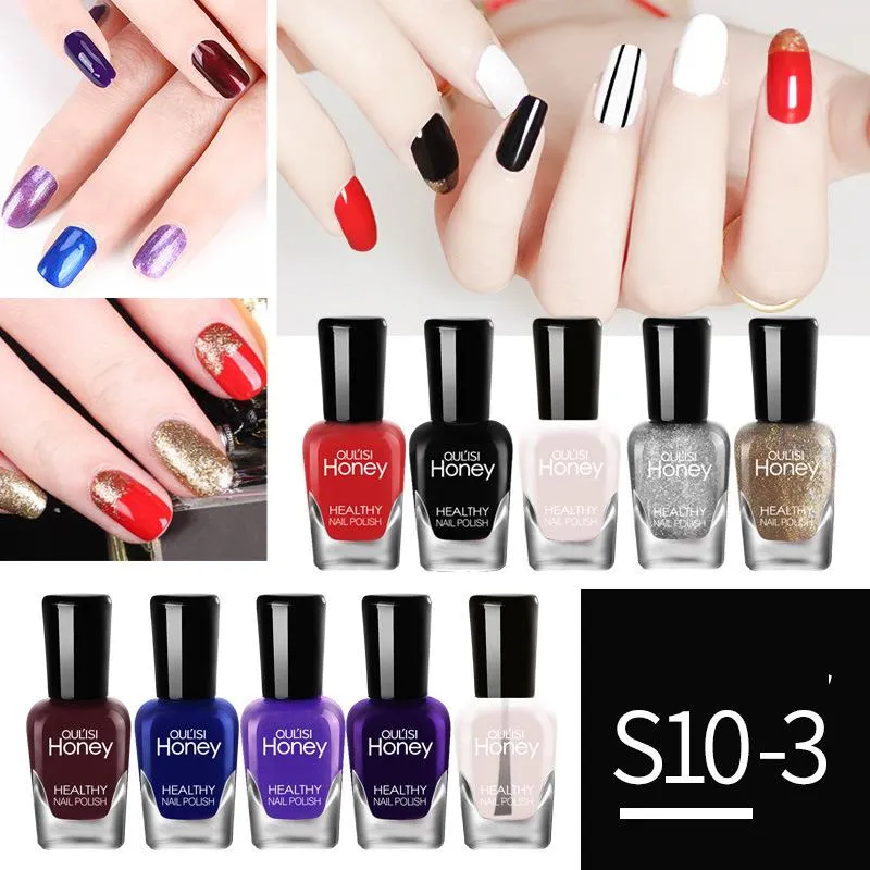 olis set nail polish quick dry no bake peel tear water beginner nail oil 5ml10 bottle