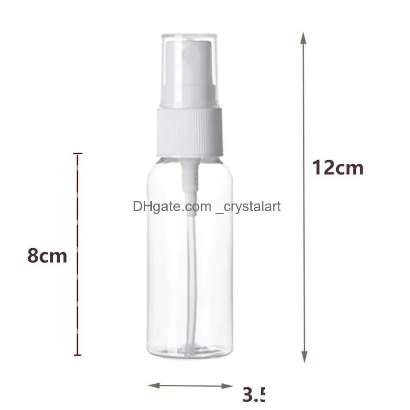 Car Cleaning Tools 24 Pack 2Oz Plastic Clear Spray Bottles Refillable 60Ml Fine Mist Sprayer For Essential Oils Travel Drop Delivery Dhj3Q