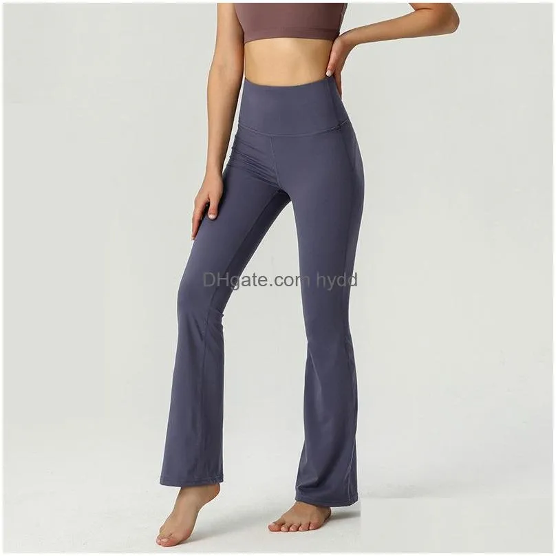 ll yoga flared pants groove summer ladies high waist slim fit belly bell-bottom trousers shows legs long yoga fitness net red fashion
