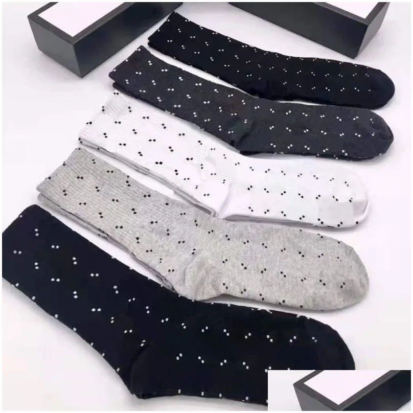 classic letter socks for men women stocking fashion ankle sock casual knitted cotton candy color letters printed 5 pairs/lot come with