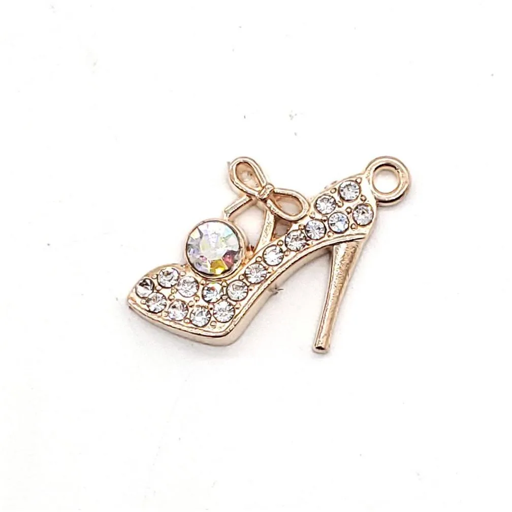 metal crystal bling shoe charm parts accessories jibitz for clog charms clog pins