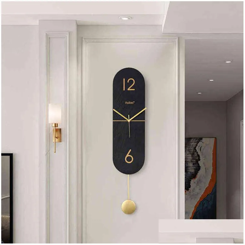 battery bedroom wall clocks big black numbers pendulum wall clocks minimalist design horloge murale house accessories oc50gz h1230