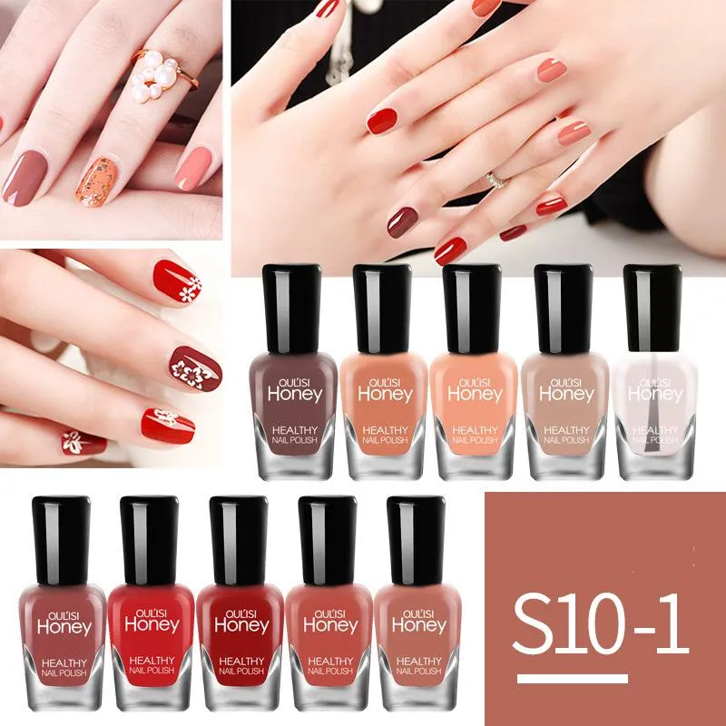 olis set nail polish quick dry no bake peel tear water beginner nail oil 5ml10 bottle