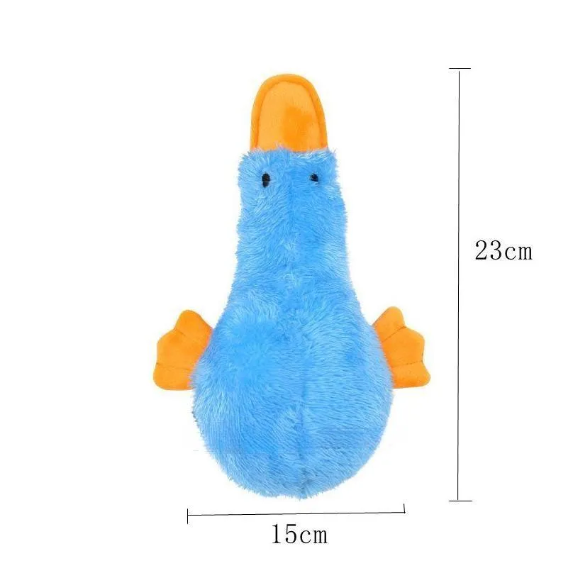 plush dog toys pet squeaky toy cute duck stuffed puppy chew toys for small medium dogs wholesale h15
