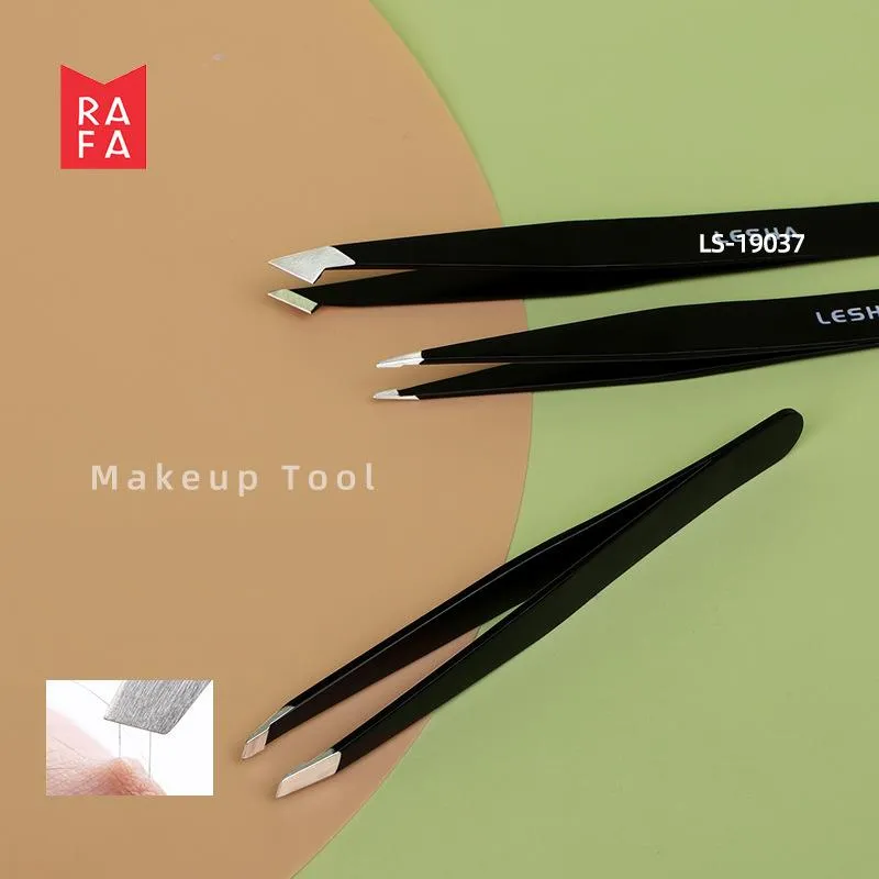 stainless steel eyebrow tweezers three-piece multifunctional eyelash tweezers ls19037