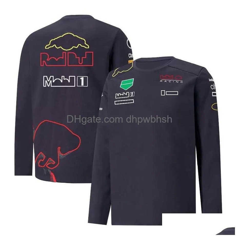 motorcycle apparel forma 1 team driver t-shirt 2022 f1 racing suit t-shirts long sleeve motorsport summer o neck breathable t shirt mo