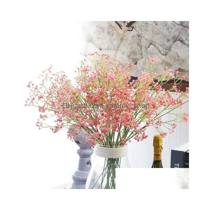 home decorative arts and crafts bouquet of flowers high-grade artificial all over babysbreath emulators plants wreaths1821