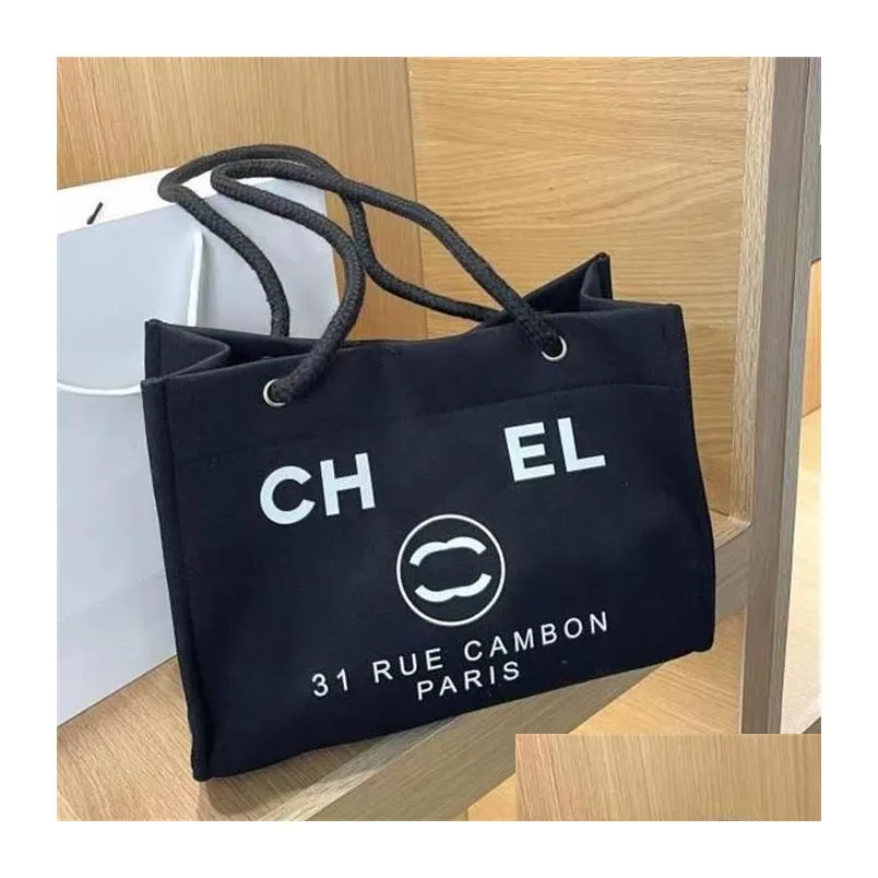 channel designer outdoor bags fashion c+c correct letter large stereoscopic natural eco friendly handbag beach bag cotton canvas tote bag size