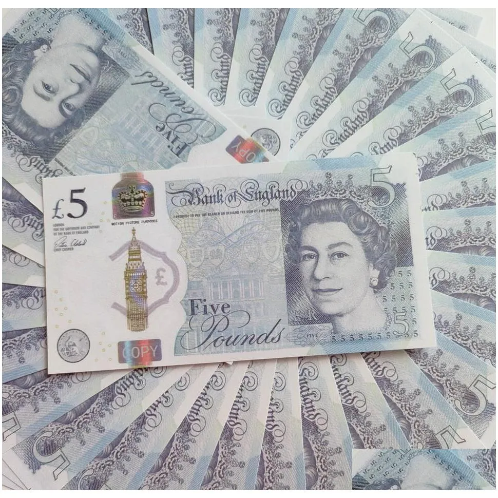 Novelty Games Prop Money Copy banknote party fake money Toys Uk Pounds Gbp British10 20 50 EUR Commemorative ticket faux billet Notes Toy For Kids Children Gifts