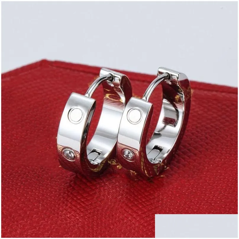 women`s earrings designer studs high quality stainless steel low allergy earrings classic fashion jewelry gift