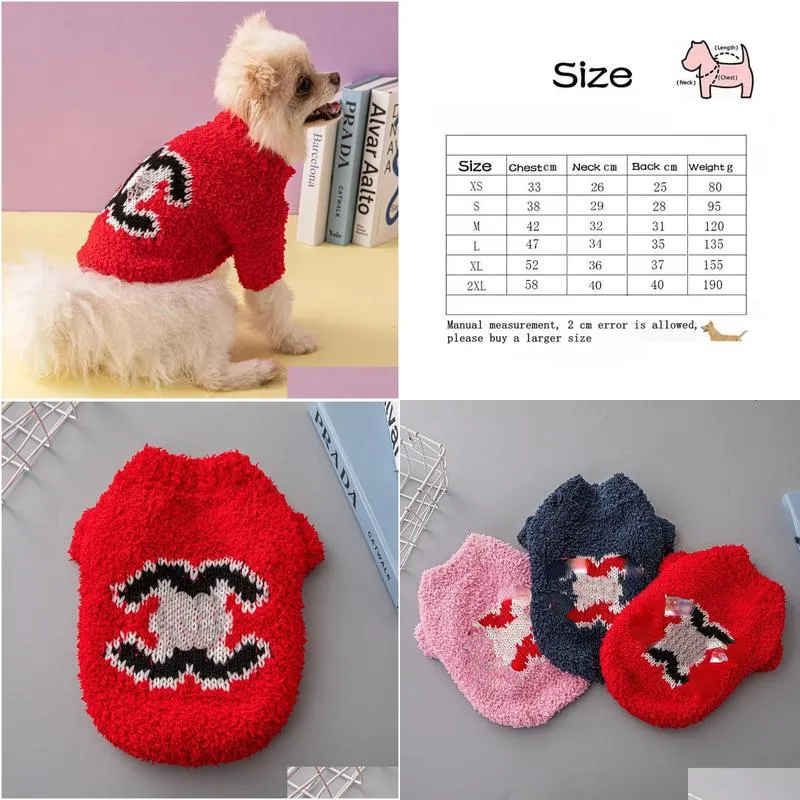 fashion dog apparel designer dog clothes winter warm pet sweater turtleneck knit coat thick cats puppy clothing