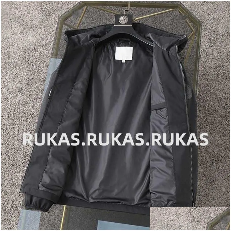 2023 early autumn storm jacket thin mc windproof jacket polyester fiber fabric simple fashion luxury zipper hooded windbreaker jacket men`s coat nfc