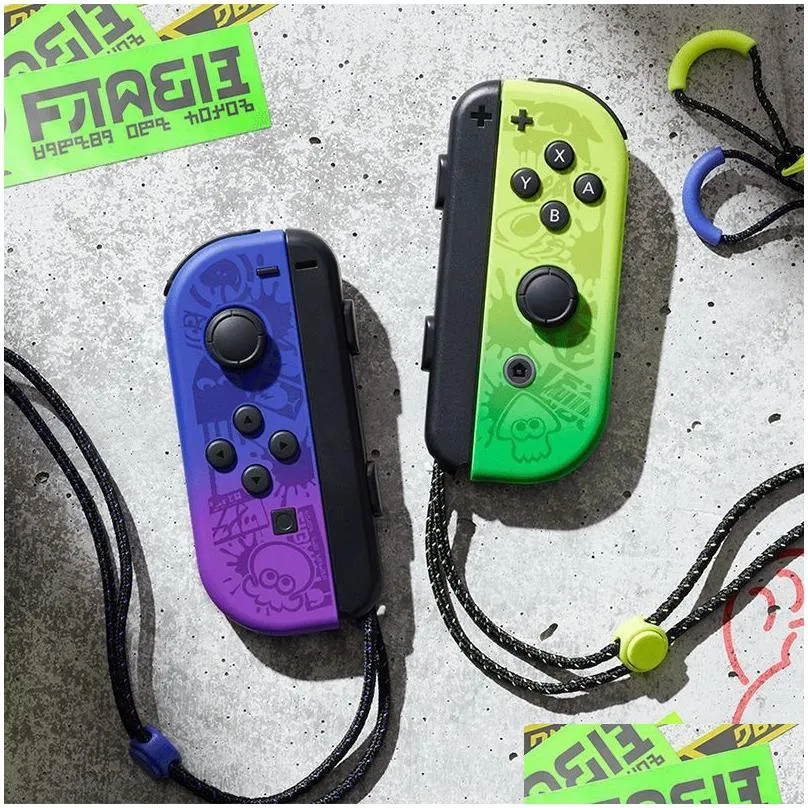 wireless bluetooth gamepad controller for switch console/ns switch gamepads controllers joystick/nintendo game joy-con with hand rope