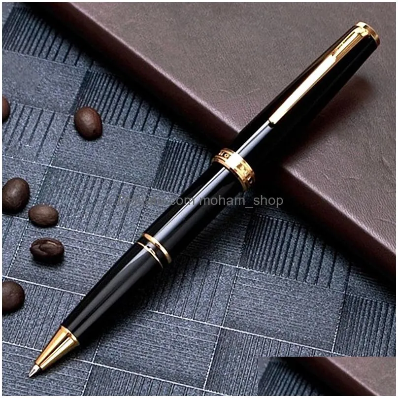 wholesale luxury cruise pix black resin rollerball pen ballpoint pen stationery office school supplies as gift writing pens