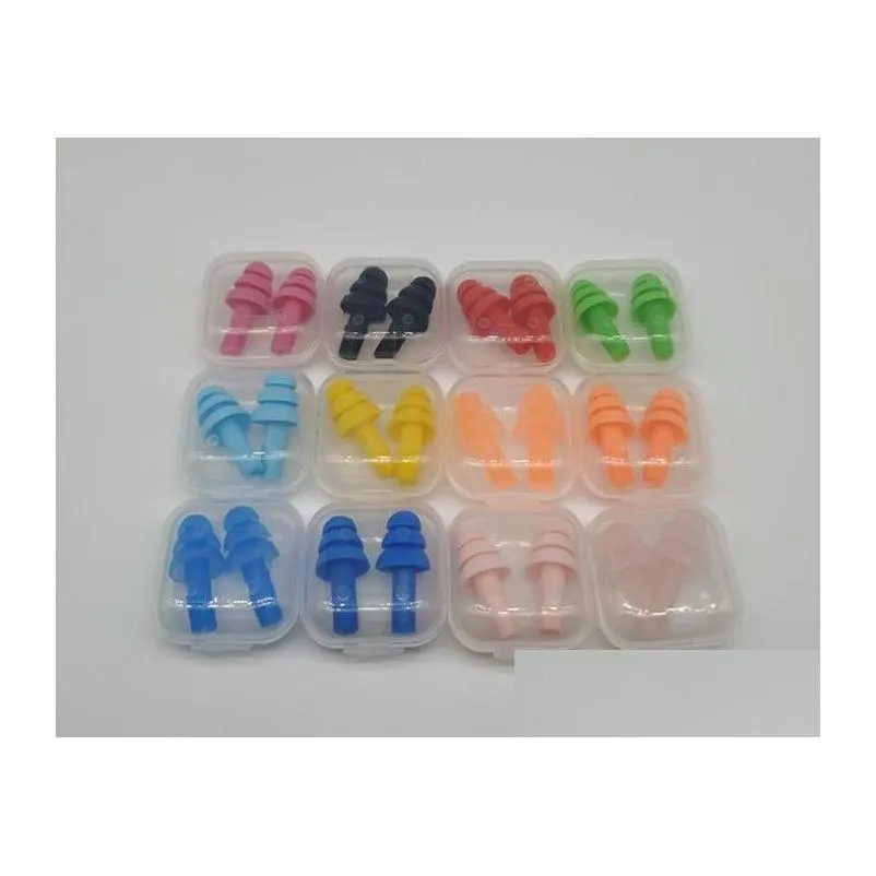 silicone earplugs swimmers soft and flexible ear plugs for travelling & sleeping reduce noise ear plug 8 colors dhl free